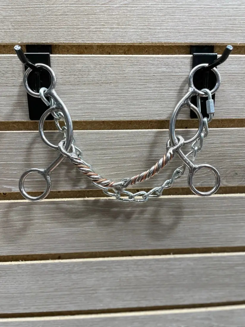 L&W #266 Lift Bit 19 - 3/8’’ Copper Twisted Snaffle Bit