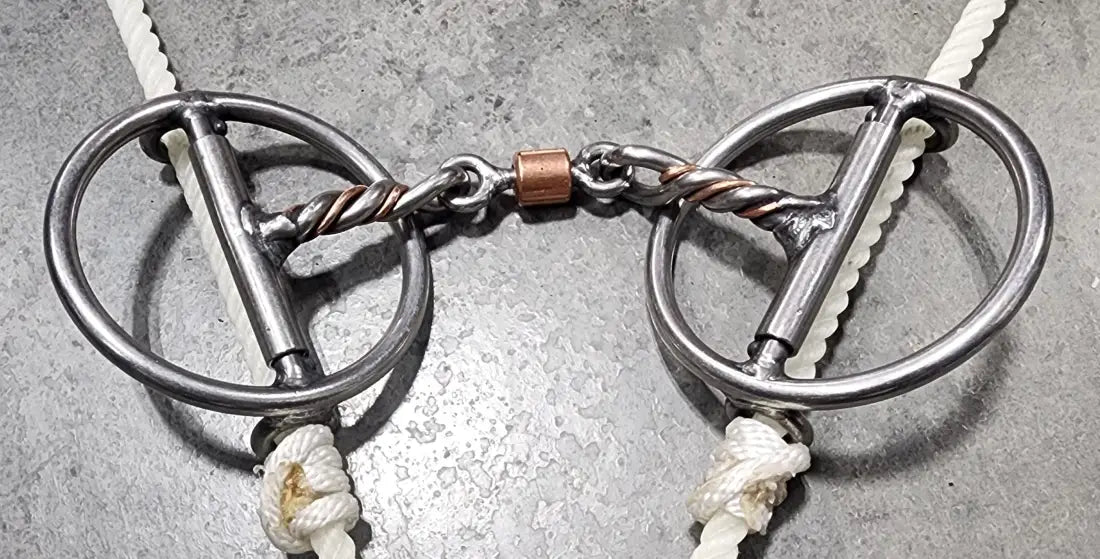 L&W #318 Williams Draw Bit 20 - 3/8’’ Twisted Copper Inlay w/ Dogbone Roller Bit