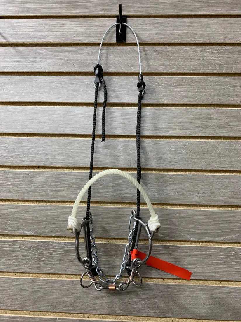 L&W #322 Rope Draw with Cable Poll Combination Rope Nose Bit 20 - 3/8’’ Twisted Copper Inlay w/ Dogbone Roller Bit