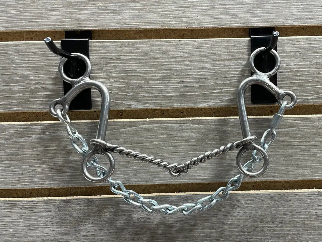 L&W #412 Seven Shank Lift Bit - CB Bit Unlocked 16 - Medium Twisted Snaffle Bit