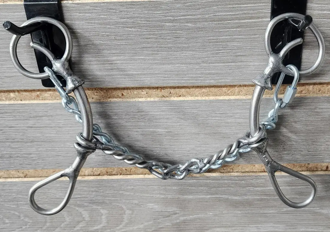 L&W #DR Lift Bit 7b - Chain Middle Twisted Snaffle Bit