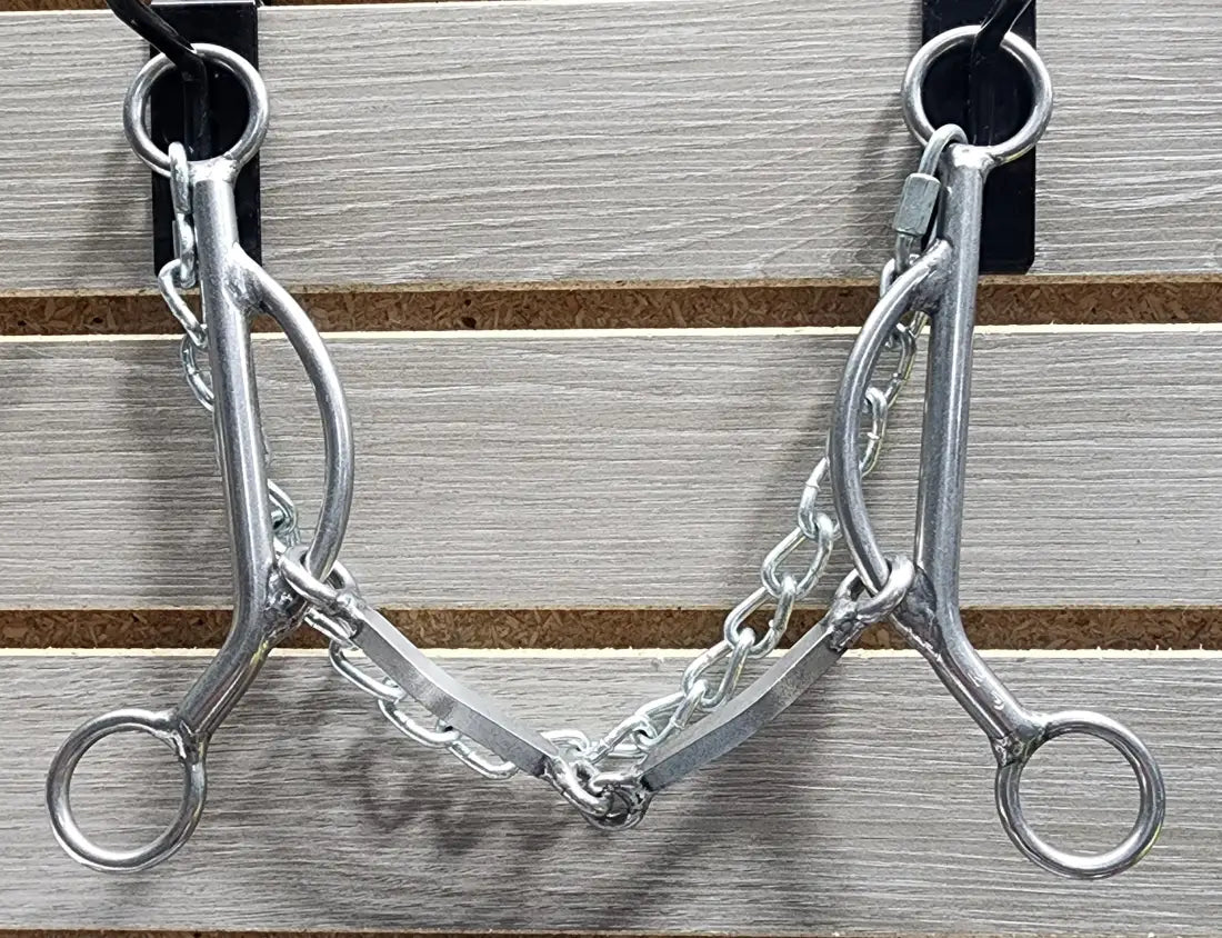 L&W #KJ Long Shank Kathy James Bit 8 - Hex Snaffle Bit