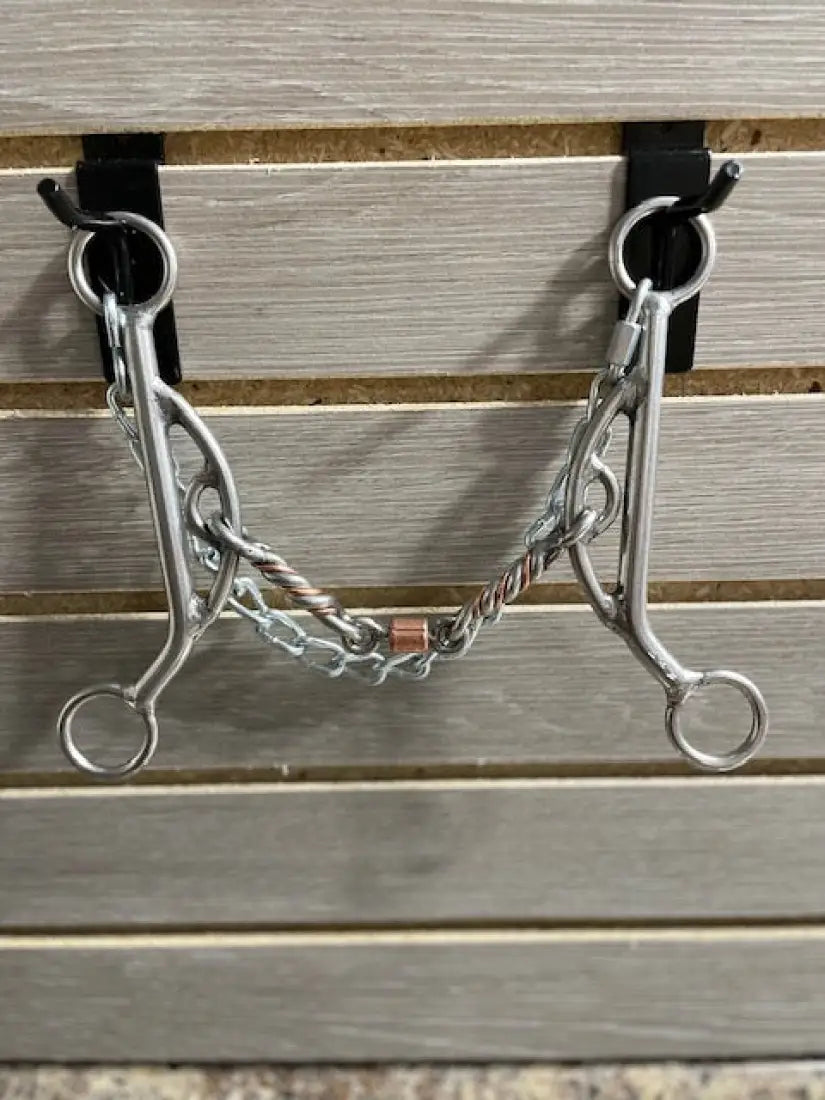 L&W #KJ3 Long Shank Kathy James with Stops Bit 20 - 3/8’’ Twisted Copper Inlay w/ Dogbone Roller Bit