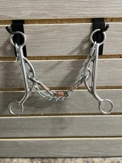 L&W #KJ3 Long Shank Kathy James with Stops Bit 20 - 3/8’’ Twisted Copper Inlay w/ Dogbone Roller Bit