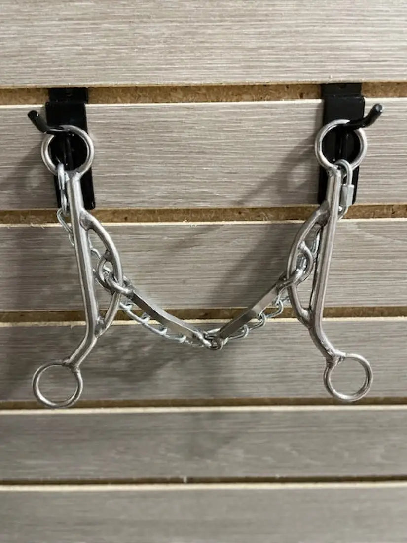 L&W #KJ3 Long Shank Kathy James with Stops Bit 25 - Square Snaffle Bit