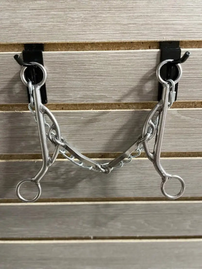 L&W #KJ3 Long Shank Kathy James with Stops Bit 25 - Square Snaffle Bit