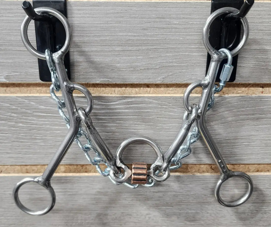 L&W Roping Bits (Various Mouthpieces and Shanks) Ported Cricket - 7’’ Shank Bit