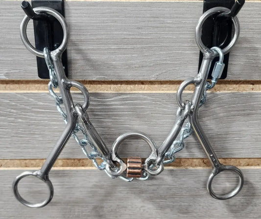 L&W Roping Bits (Various Mouthpieces and Shanks) Ported Cricket - 7’’ Shank Bit