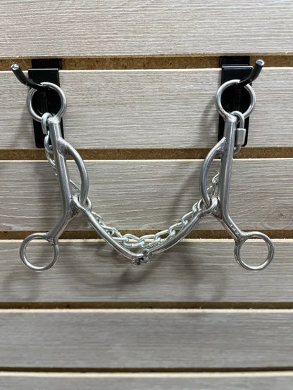 L&W #SSKJ Short Shank Kathy James Bit 10 - Large Smooth Snaffle Bit