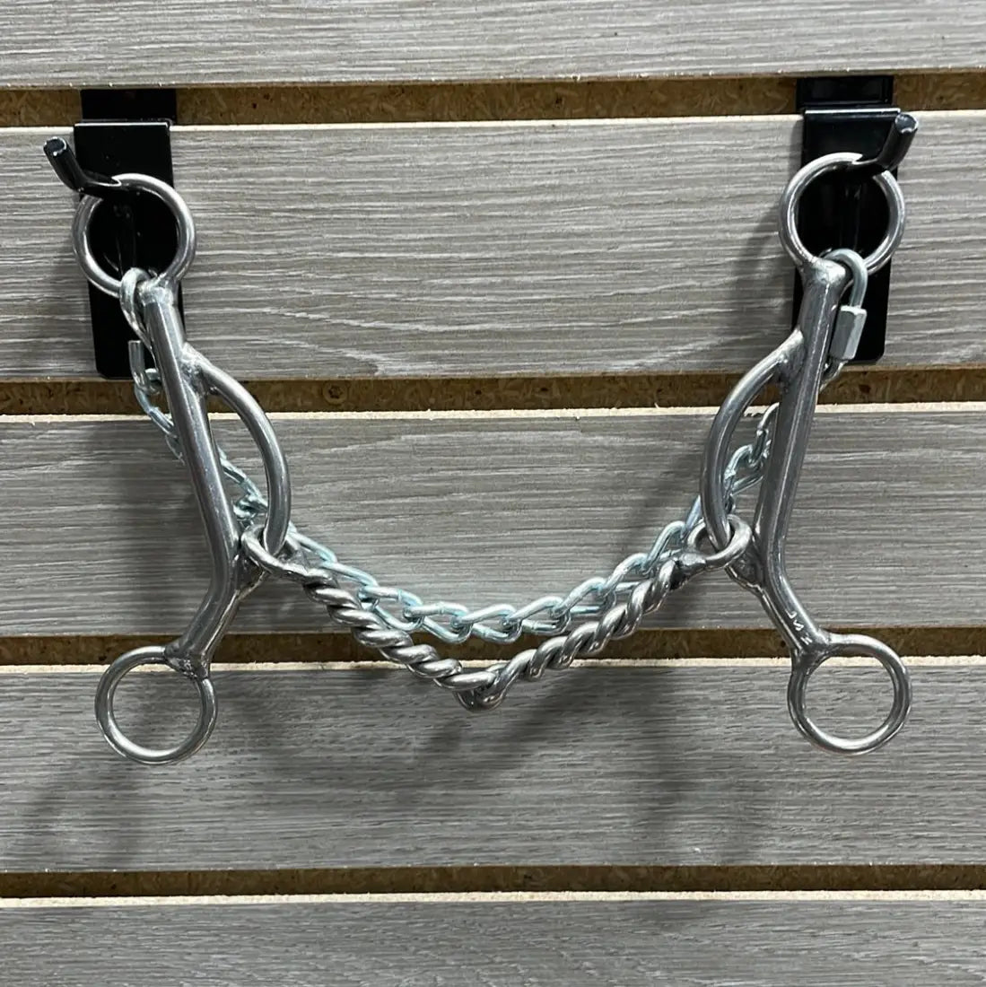 L&W #SSKJ Short Shank Kathy James Bit 38 - Large Twisted Snaffle Bit