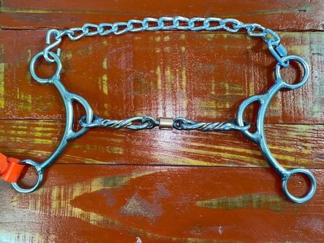 L&W #SSmikey Short Shank Mikey Lift Bit 20 - 3/8’’ Twisted Copper Inlay w/ Dogbone Roller Bit