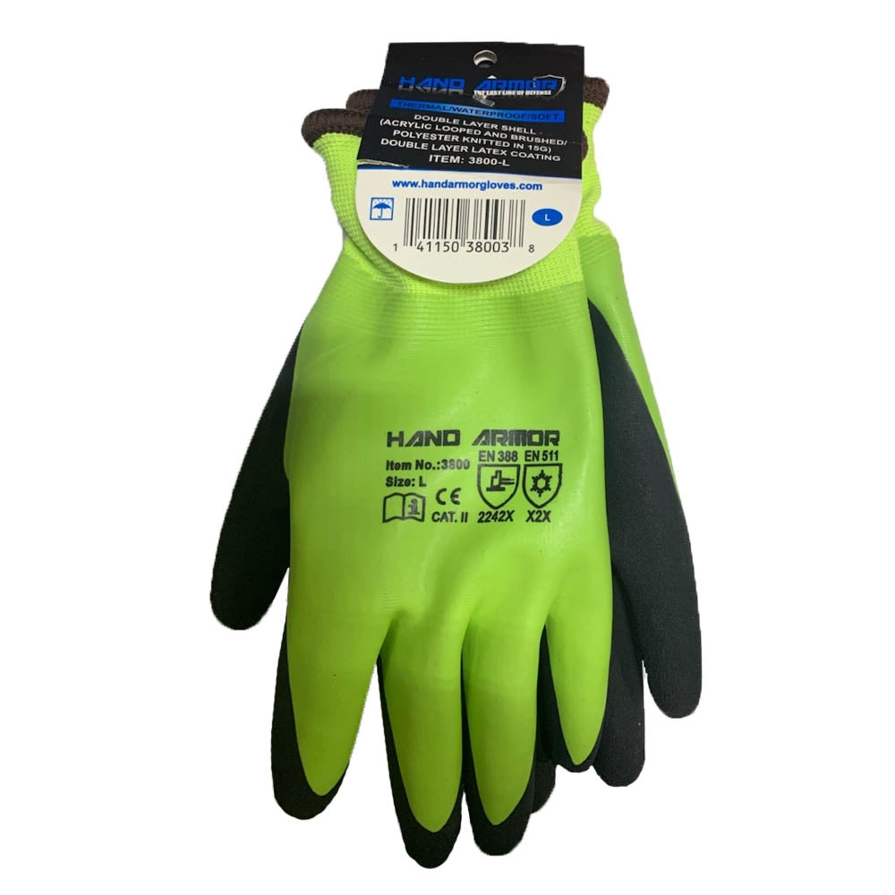 Hand Armor Insulated Latex Coated Gloves