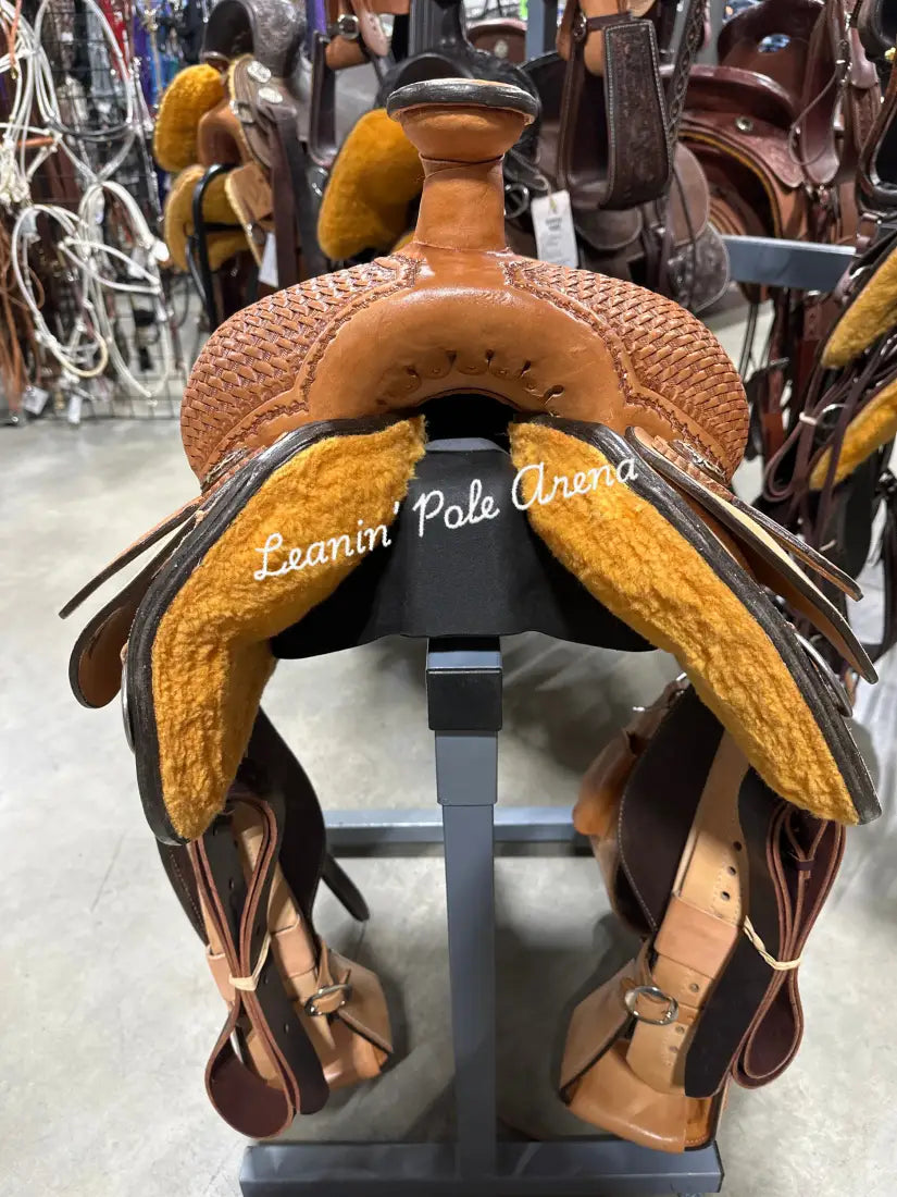 Lazy ’L’ Saddles by Larry Coats 14.5’’ Team Roper 14.5’’ Rope Saddle