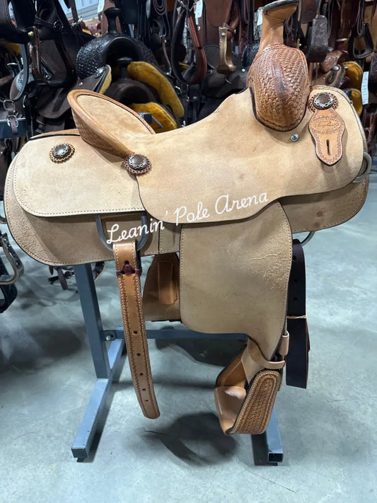 Lazy ’L’ Saddles by Larry Coats 14.5’’ Team Roper 14.5’’ Rope Saddle