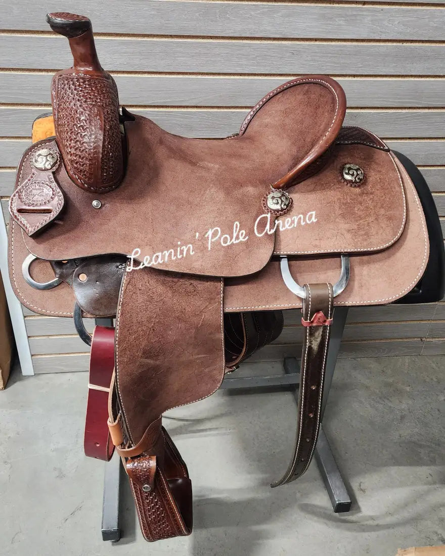 Lazy ’L’ Saddles by Larry Coats 15’’ Team Roper 15’’ Rope Saddle