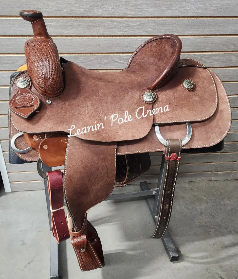 Lazy ’L’ Saddles by Larry Coats 16’’ Team Roper 16’’ Rope Saddle