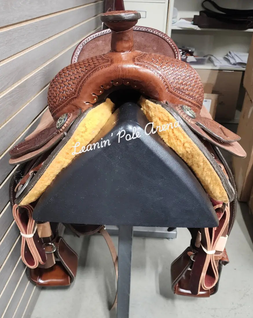 Lazy ’L’ Saddles by Larry Coats 16’’ Team Roper 16’’ Rope Saddle