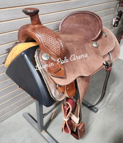 Lazy ’L’ Saddles by Larry Coats 16’’ Team Roper 16’’ Rope Saddle