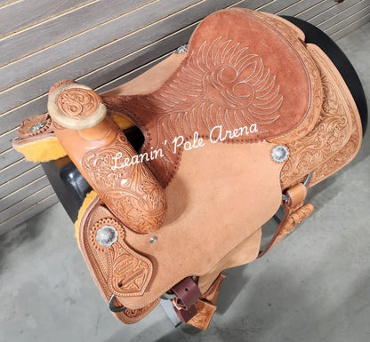 Leanin Pole 15’’ Team Roper Saddle 15’’ Rope Saddle