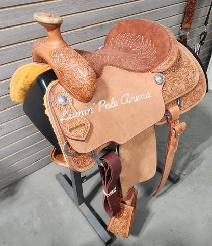 Leanin Pole 15’’ Team Roper Saddle 15’’ Rope Saddle