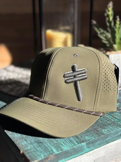 Leanin’ Pole 3D Brand Cap Olive Hats