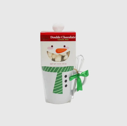 Leanin’ Pole Holiday Mug Cocoa Set Snowman Food