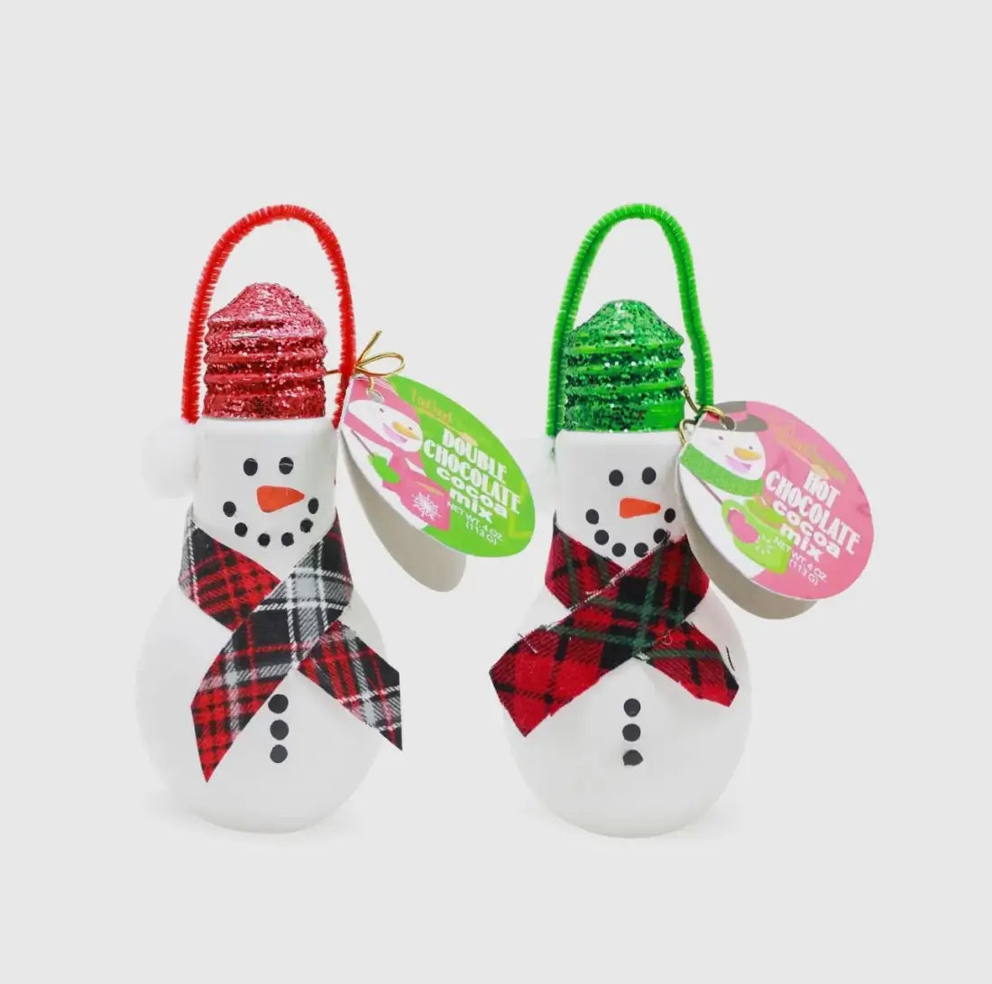 Leanin’ Pole Lightbulb Snowman Cocoa Set Food