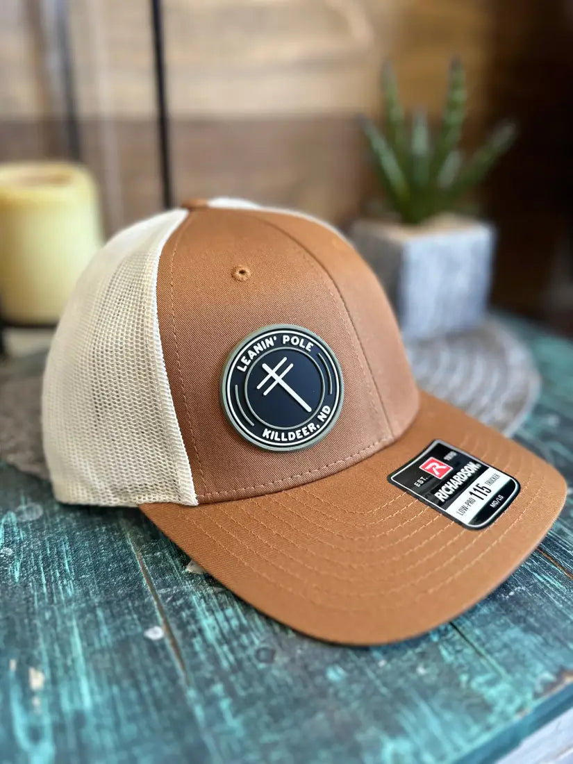 Leanin’ Pole Rubber Logo Cap Camel/Tan Hats