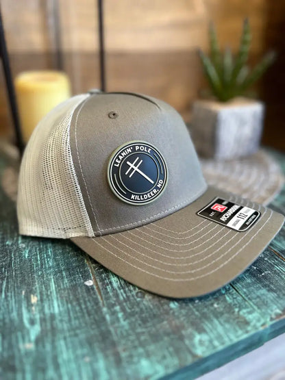 Leanin’ Pole Rubber Logo Cap Sage/Grey Hats