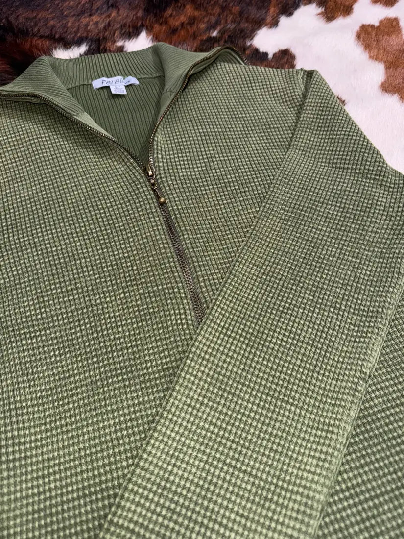 Leanin’ Pole Women’s Waffle Knit ¼ Zip Pullover Women’s Pullover