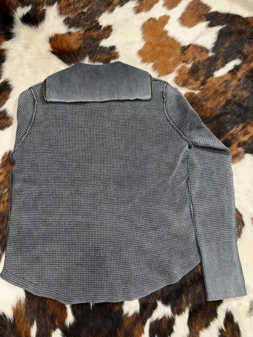 Leanin’ Pole Women’s Waffle Knit ¼ Zip Pullover Women’s Pullover