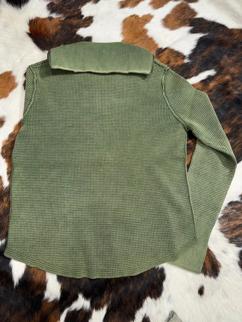 Leanin’ Pole Women’s Waffle Knit ¼ Zip Pullover Women’s Pullover