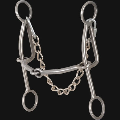 Shank Level 2: 6-1/2”. Mouthpiece Level 1: Snaffle. Gag Length: Unlimited. Lower leverage helps to make your horse more user friendly. Specially designed for soft-mouthed horses that need front end elevation. Great tool for collection education and maintenance.