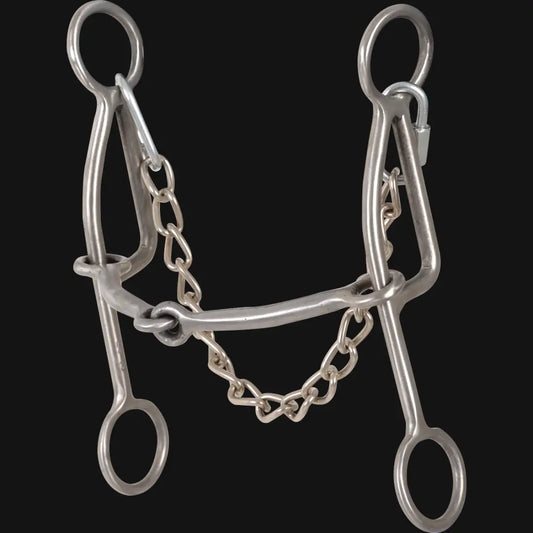 Shank Level 2: 6-1/2”. Mouthpiece Level 1: Snaffle. Gag Length: Unlimited. Lower leverage helps to make your horse more user friendly. Specially designed for soft-mouthed horses that need front end elevation. Great tool for collection education and maintenance.