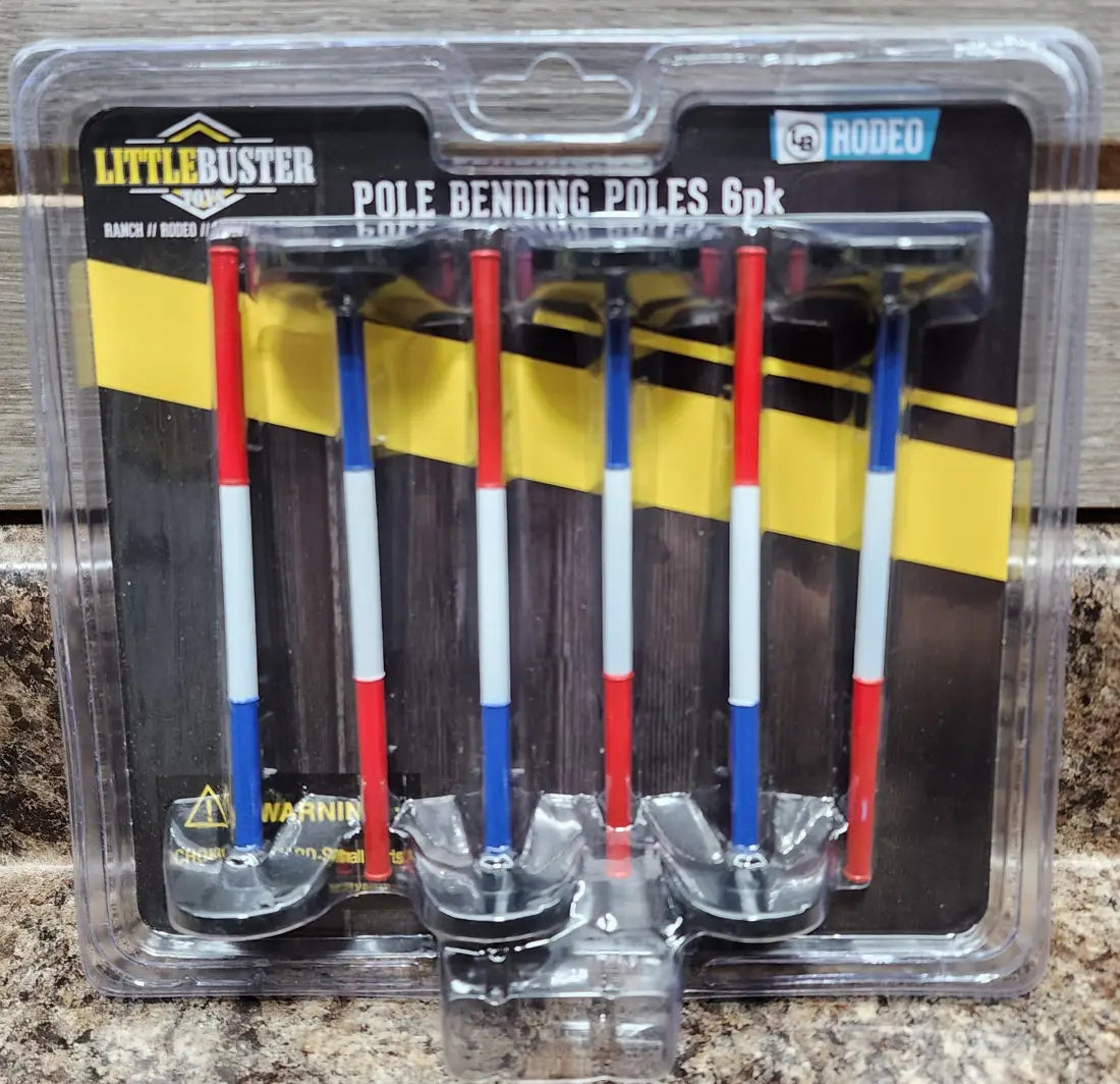 Little Buster Pole Bending Poles 6pk Little Buster Toys