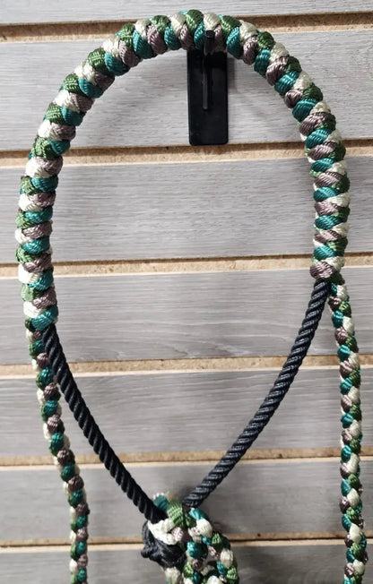 LMB Mule Tape Wrapped Rope Nose Halter - Multicolor 8 Halter