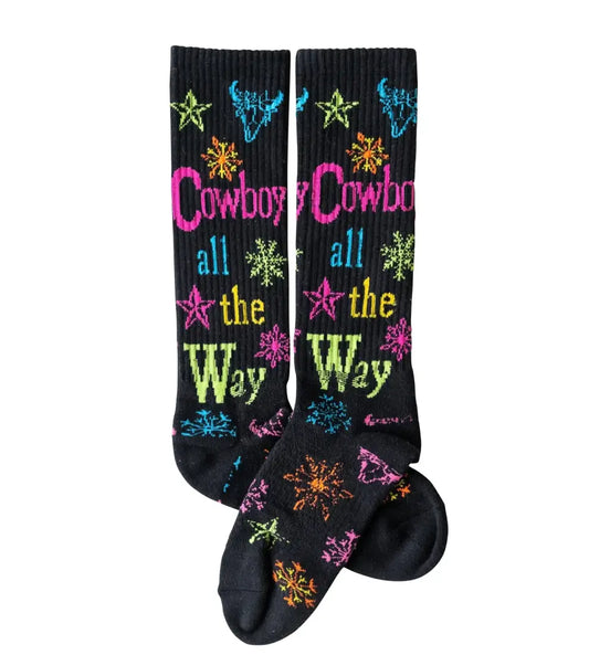 Lucky Chuck: Cowboy All The Way Sock Adult Socks