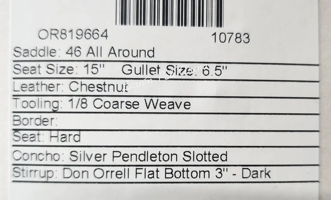 Martin 15’’ All Around Saddle #10783 15’’ / 6.5’’ All Around Saddle