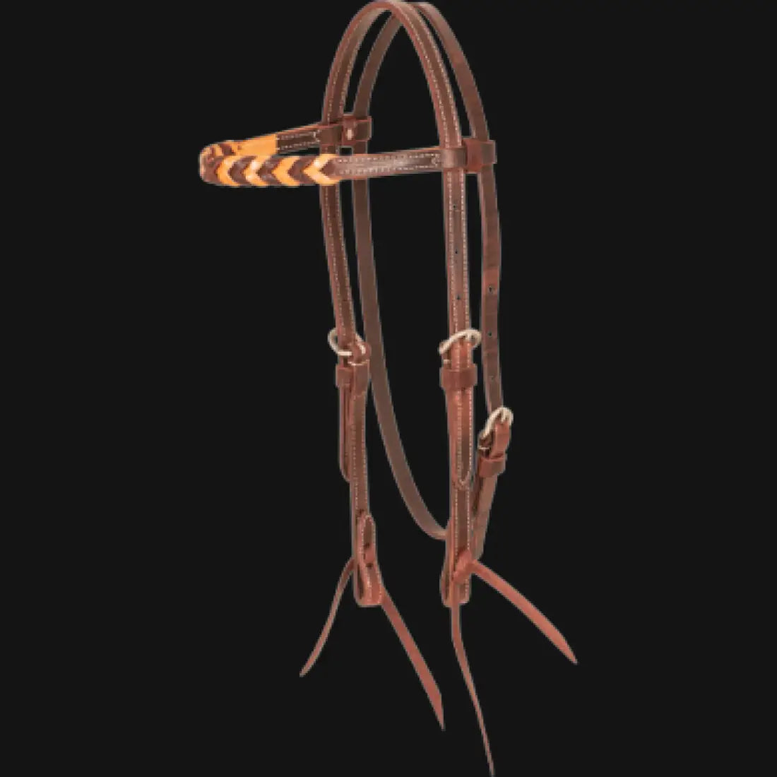 Martin Browband Headstall with Blood Knots Browband Headstall / Natural Headstall