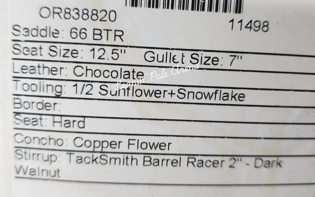 Martin BTR 12.5’’ Barrel Saddle #11498 12.5’’ / 7’’ Barrel Saddle