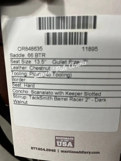 Martin BTR 13.5’’ Barrel Saddle #11895 13.5’’ / 7’’ Barrel Saddle