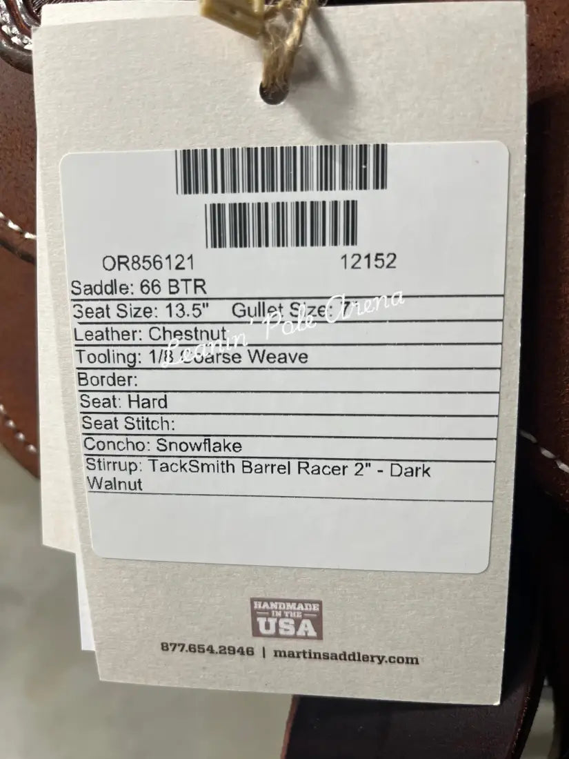 Martin BTR 13.5’’ Barrel Saddle #12152 13.5’’ / 7’’ Barrel Saddle