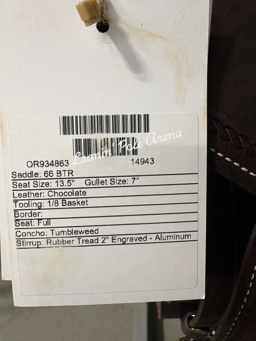 Martin BTR 13.5’’ Barrel Saddle #14943 - 13.5’’ / 7’’ - Barrel Saddle