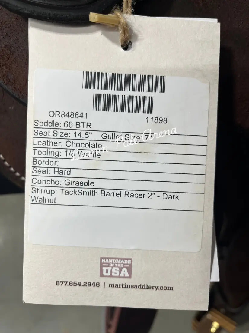 Martin BTR 14.5’’ Barrel Saddle #11898 14.5’’ / 7’’ Barrel Saddle