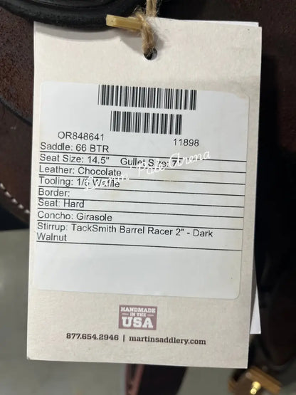 Martin BTR 14.5’’ Barrel Saddle #11898 14.5’’ / 7’’ Barrel Saddle