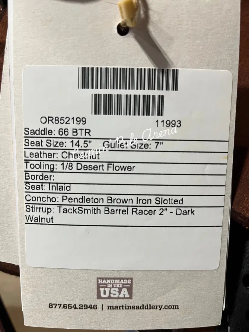 Martin BTR 14.5’’ Barrel Saddle #11993 14.5’’ / 7’’ Barrel Saddle