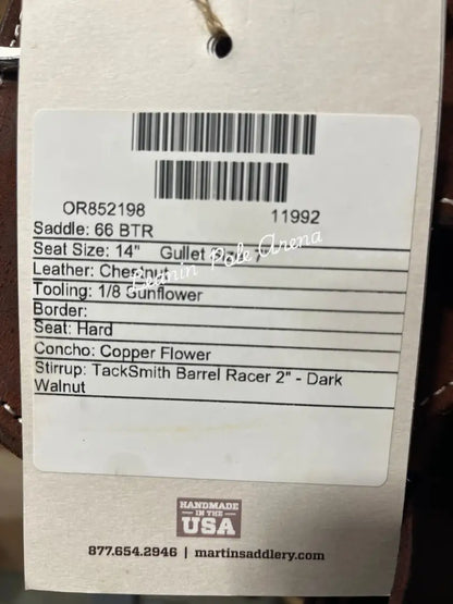 Martin BTR 14’’ Barrel Saddle #11992 14’’ / 7’’ Barrel Saddle