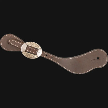 Martin Cowboy Spur Straps - Chocolate (Various Buckles) Canyon Buckle Spur Straps