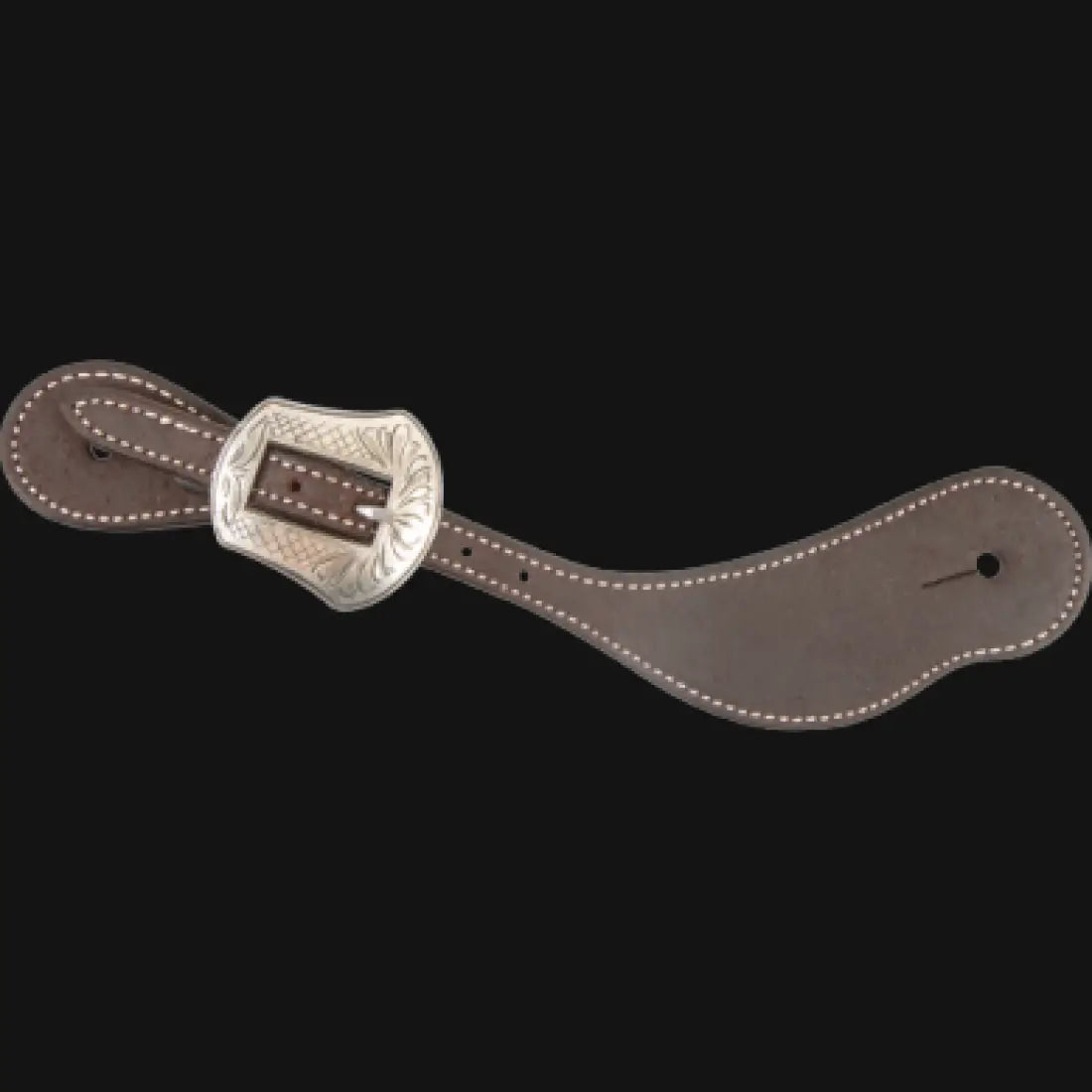 Martin Cowboy Spur Straps - Chocolate (Various Buckles) Laramie Buckle Spur Straps