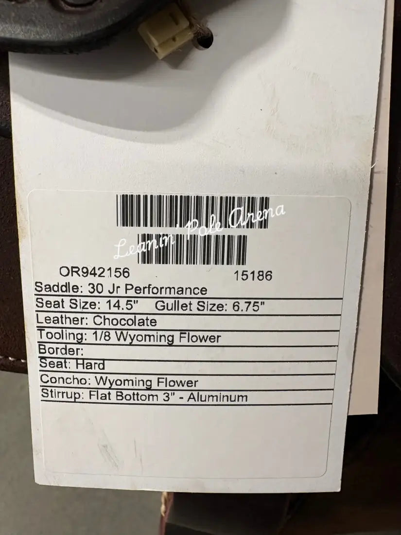 Martin Jr. Performance 14.5’’ Saddle #15186 - 14.5’’ / 6.75’’ - All Around Saddle